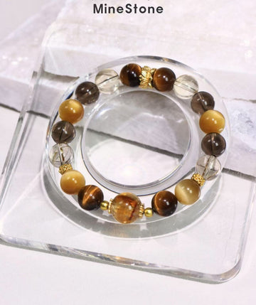 Three yellow and two gold full configuration lucky wild expensive DIY bracelet.