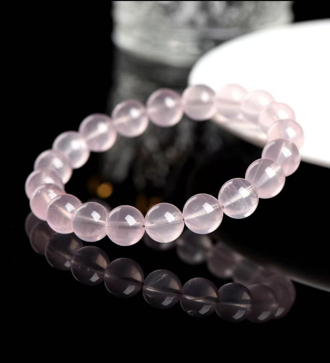 Natural 5A-level moisturizing horse powder pearl bracelet cream powder crystal hand slip