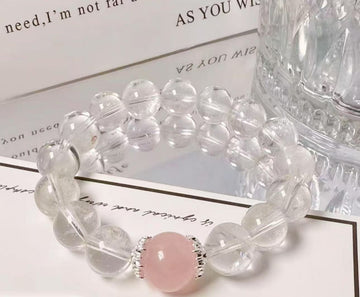Natural white crystal original design bracelet high sense Joker explosions bracelet DIY